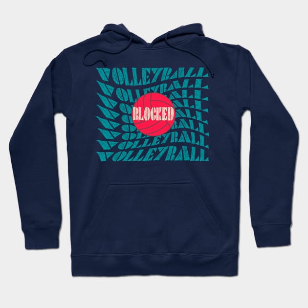 Funny Volleyball Design Hoodie by Grigory